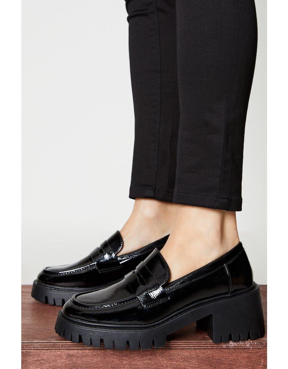 Dorothy perkins loafers on sale black