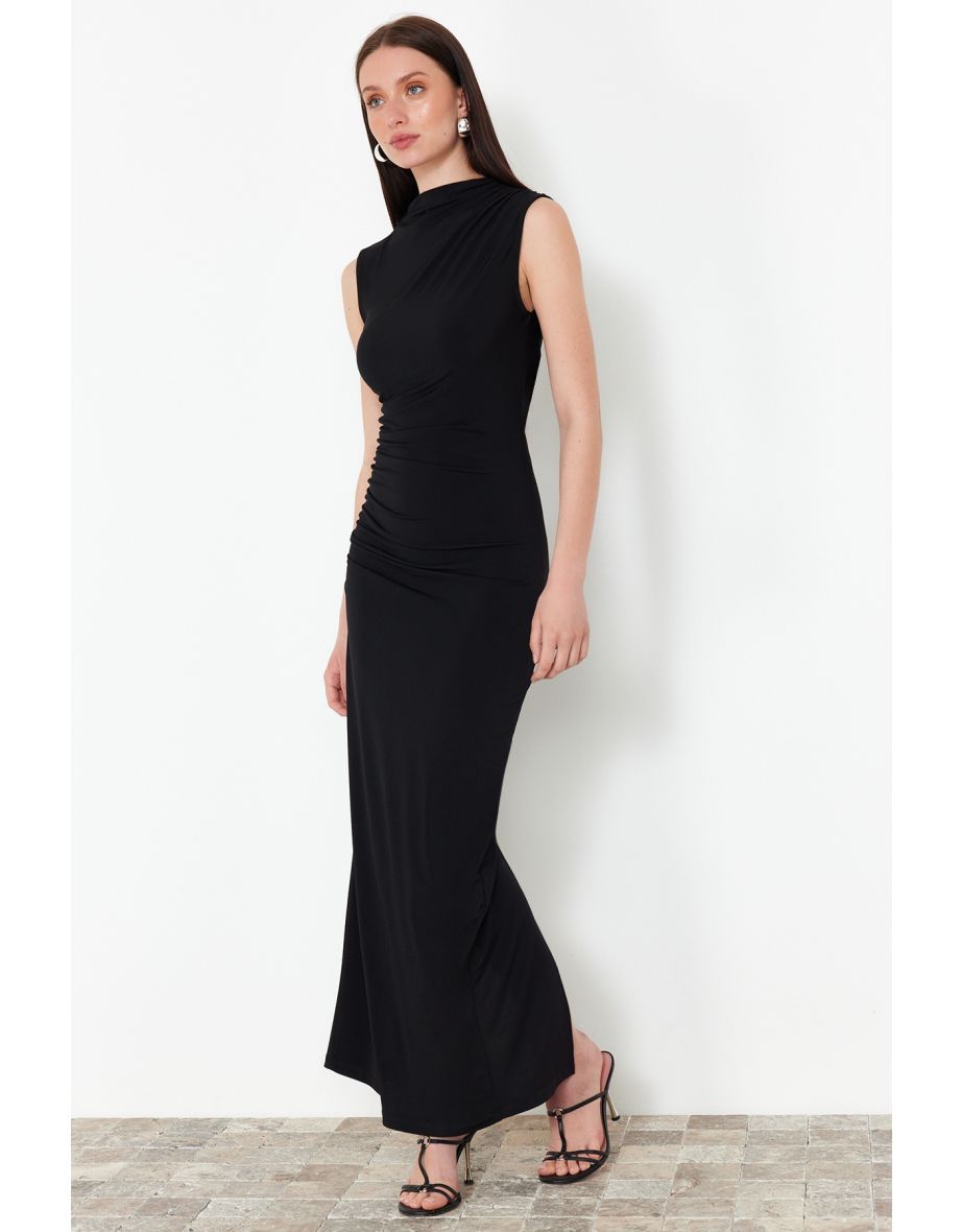 High neck pencil dress hotsell