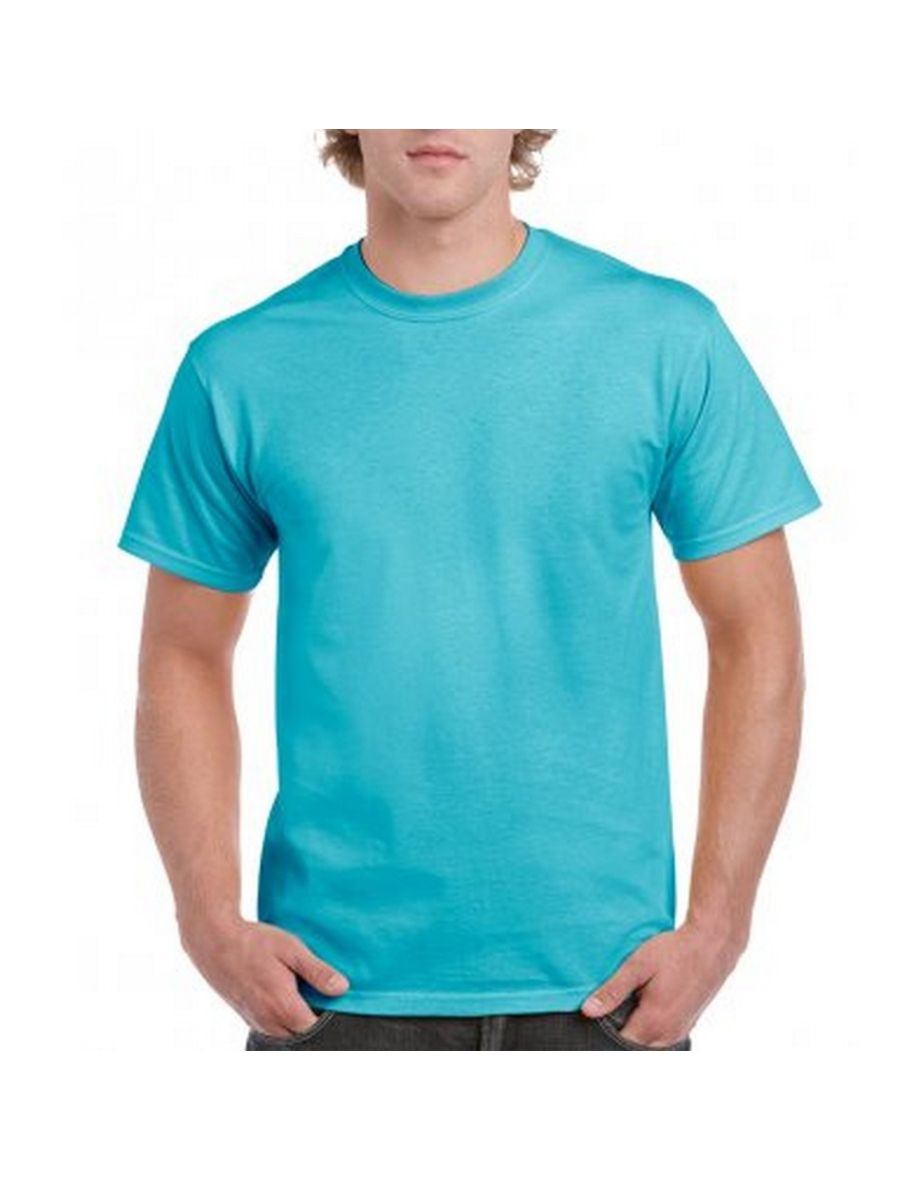 Gildan Mens Hammer Heavyweight T-Shirt - Lagoon Blue - 2