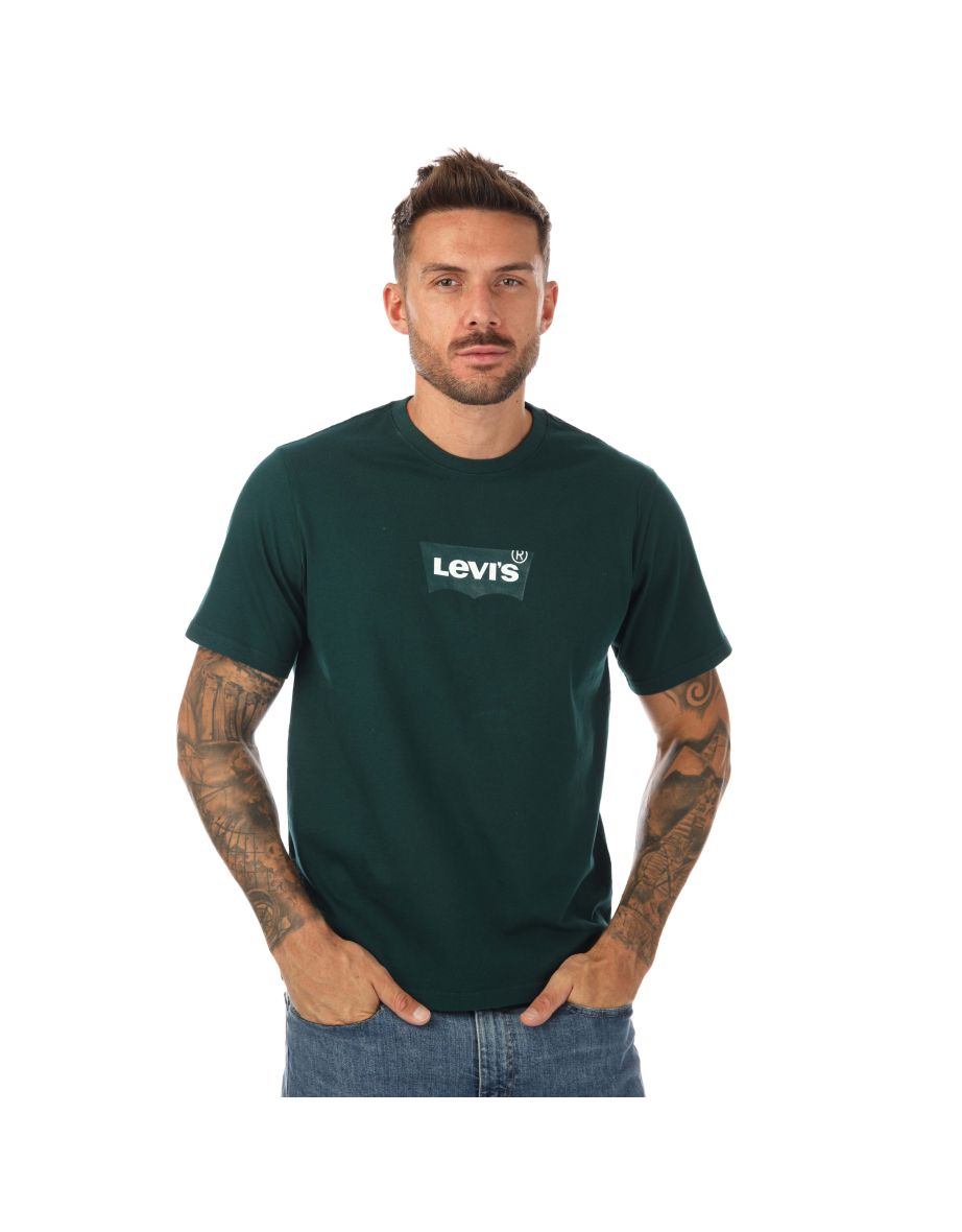 Men's Levis Relaxed Fit Graphic T-Shirt in Green