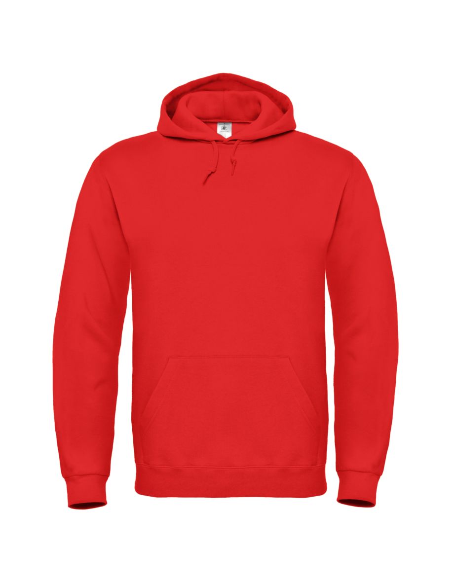 B&C Adults Hooded Sweatshirt/Hoodie - Red