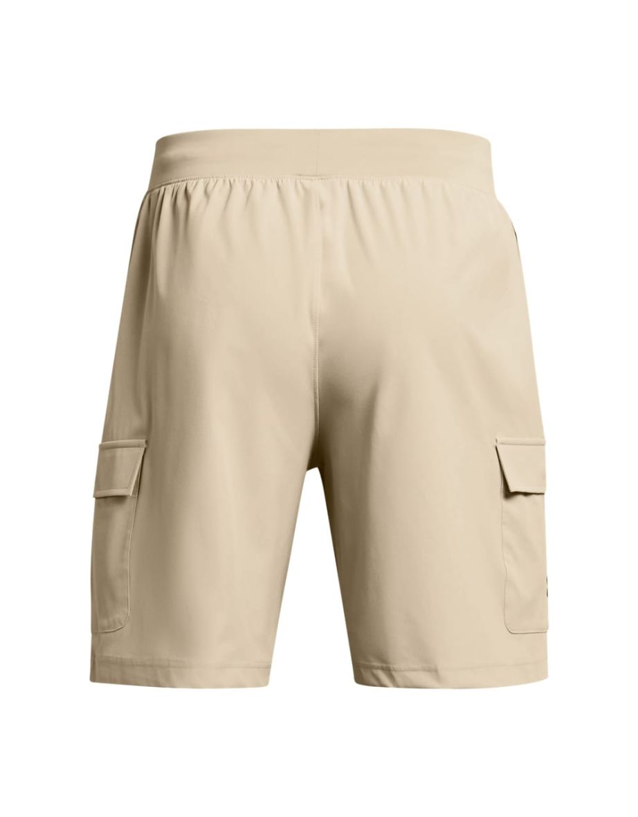 Men's Under Armour Stretch Woven Cargo Shorts in Brown - 1