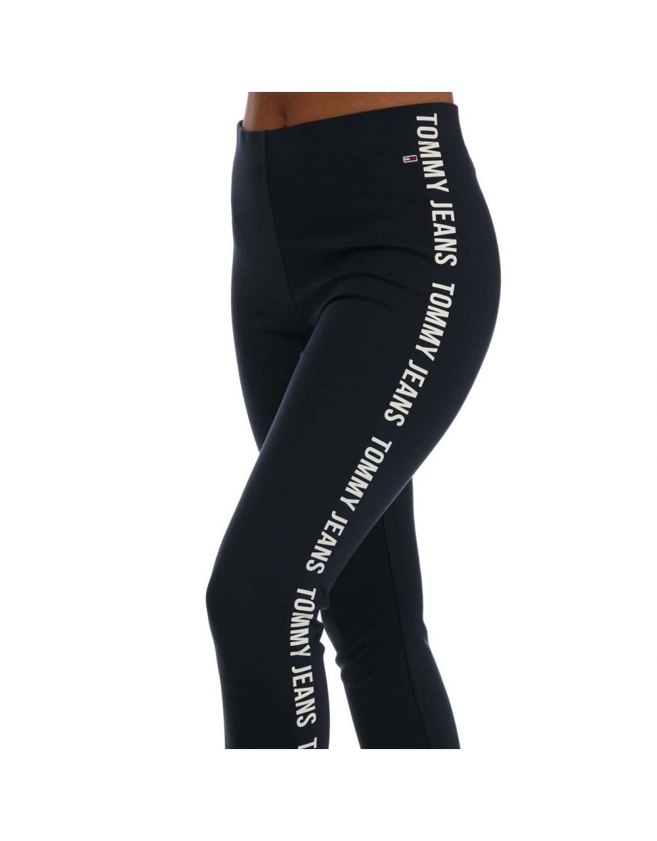 Women's Tommy Hilfiger Skinny Tape Leggings in Blue - 2