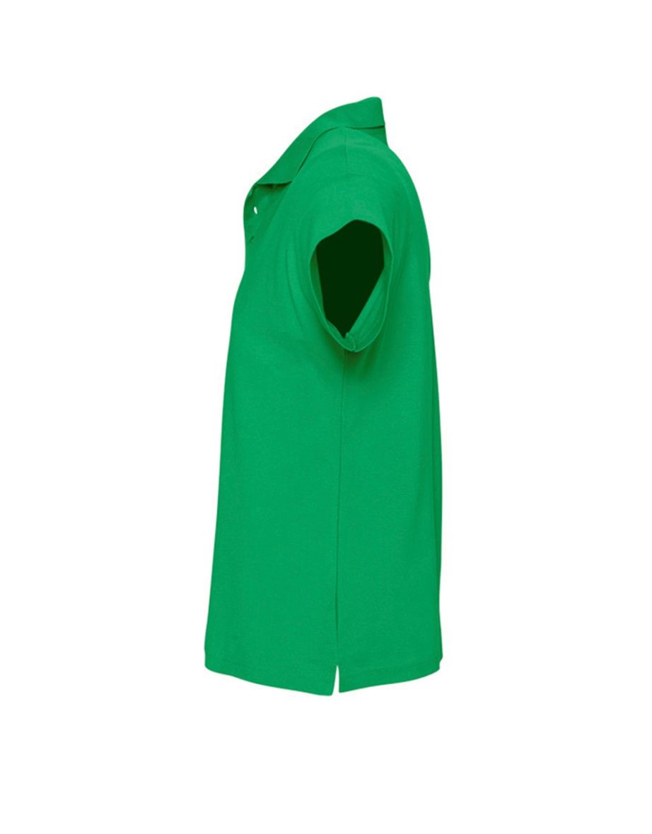 SOLS Mens Summer II Pique Short Sleeve Polo Shirt - Kelly Green - 2