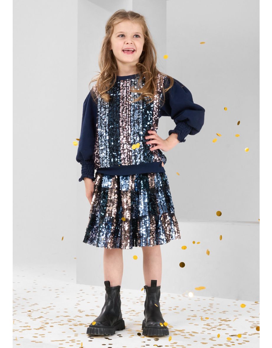 Enid Sequin Front Sweatshirt