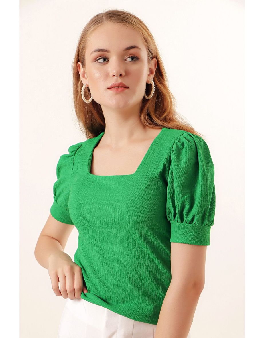 Blouse - Green - Regular fit
