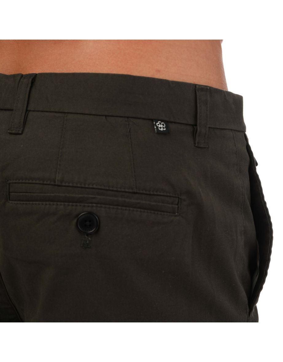 Men's Ted Baker Ashfrd Chino Shorts in Green - 3