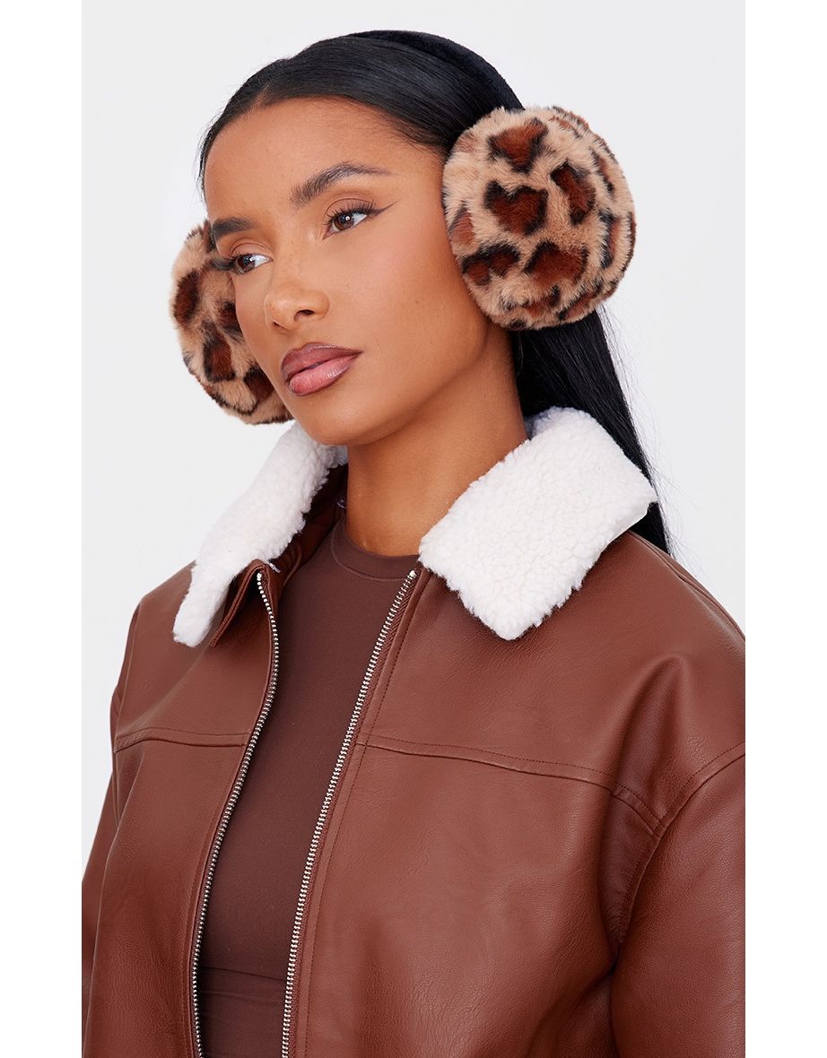 Leopard Faux Fur Ear Muffs