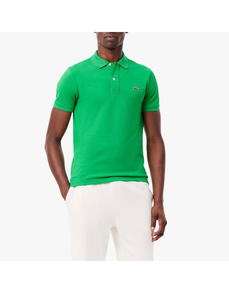 Men's Lacoste Slim Fit L.12.12 Piqué Polo Shirt in Green