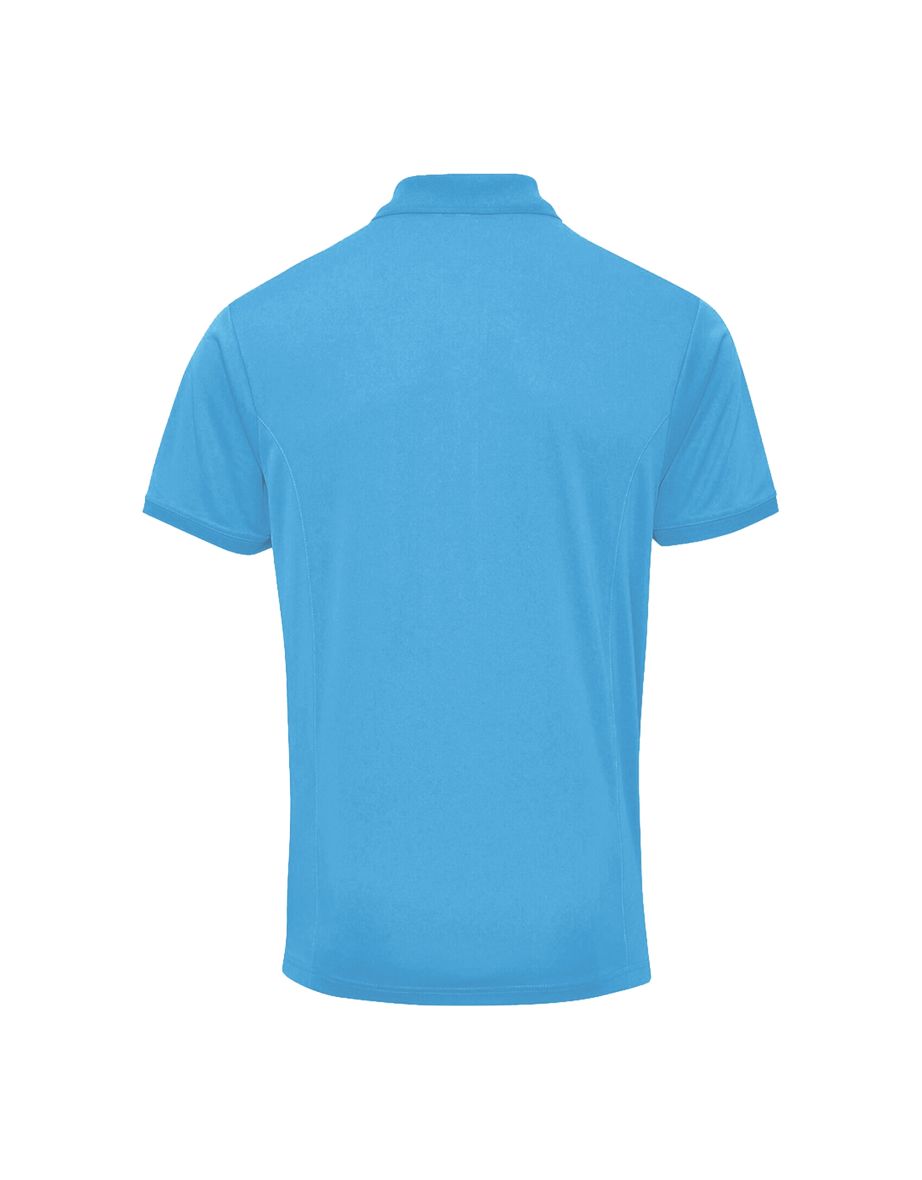 Premier Mens Coolchecker Pique Short Sleeve Polo T-Shirt - Sapphire - 1
