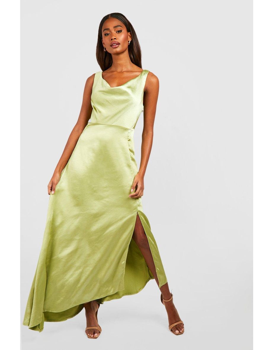 Asymmetric hem outlet maxi dress