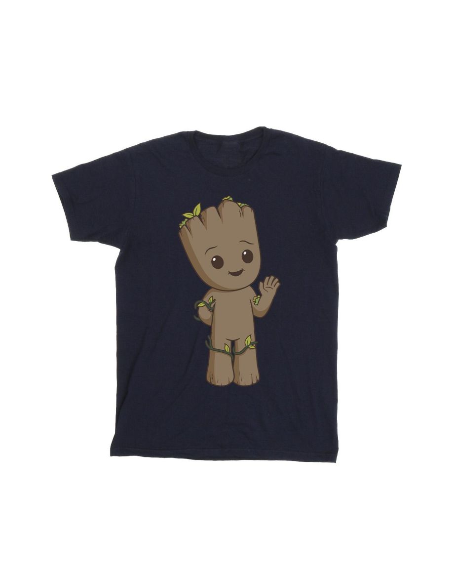 Marvel Mens I Am Groot Cute Groot T-Shirt - Navy Blue - 1