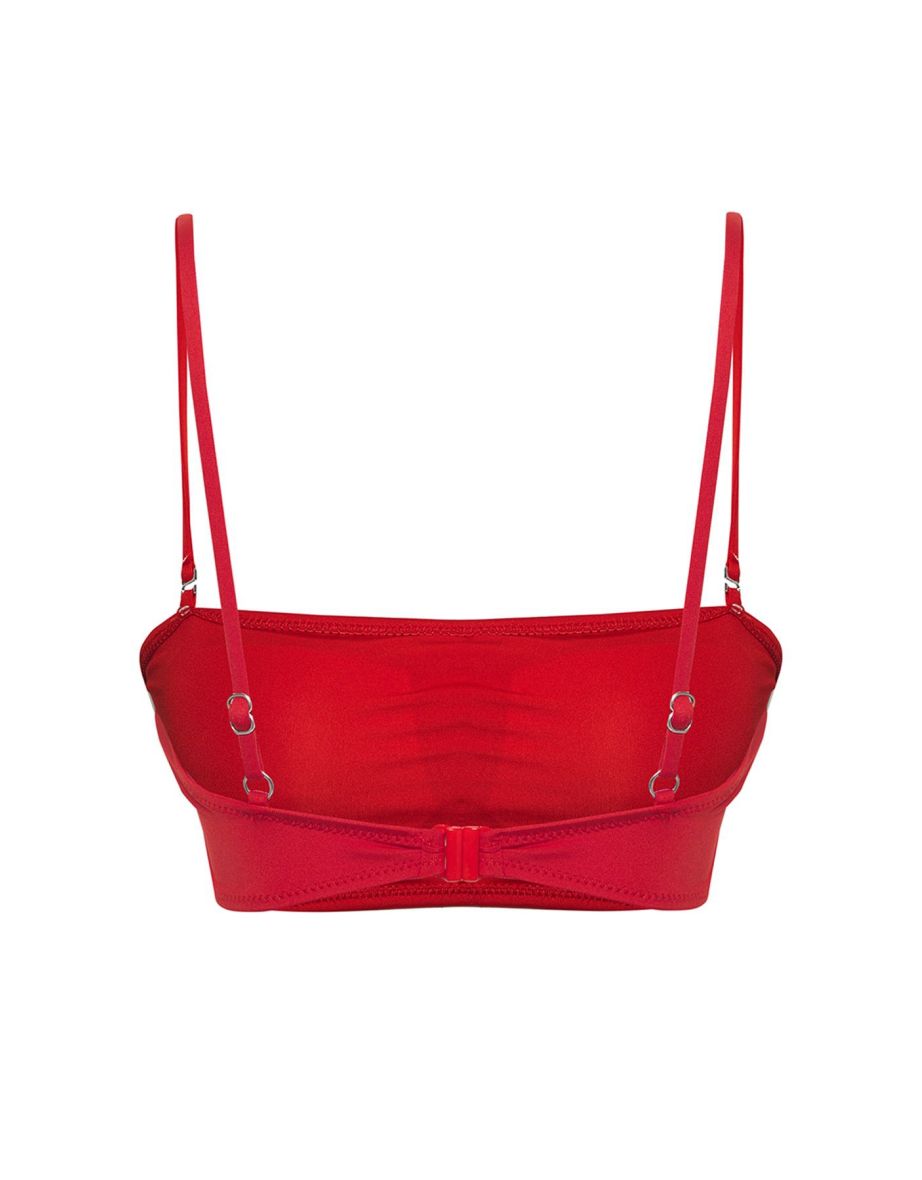 Red Bralette Bikini Top - 5