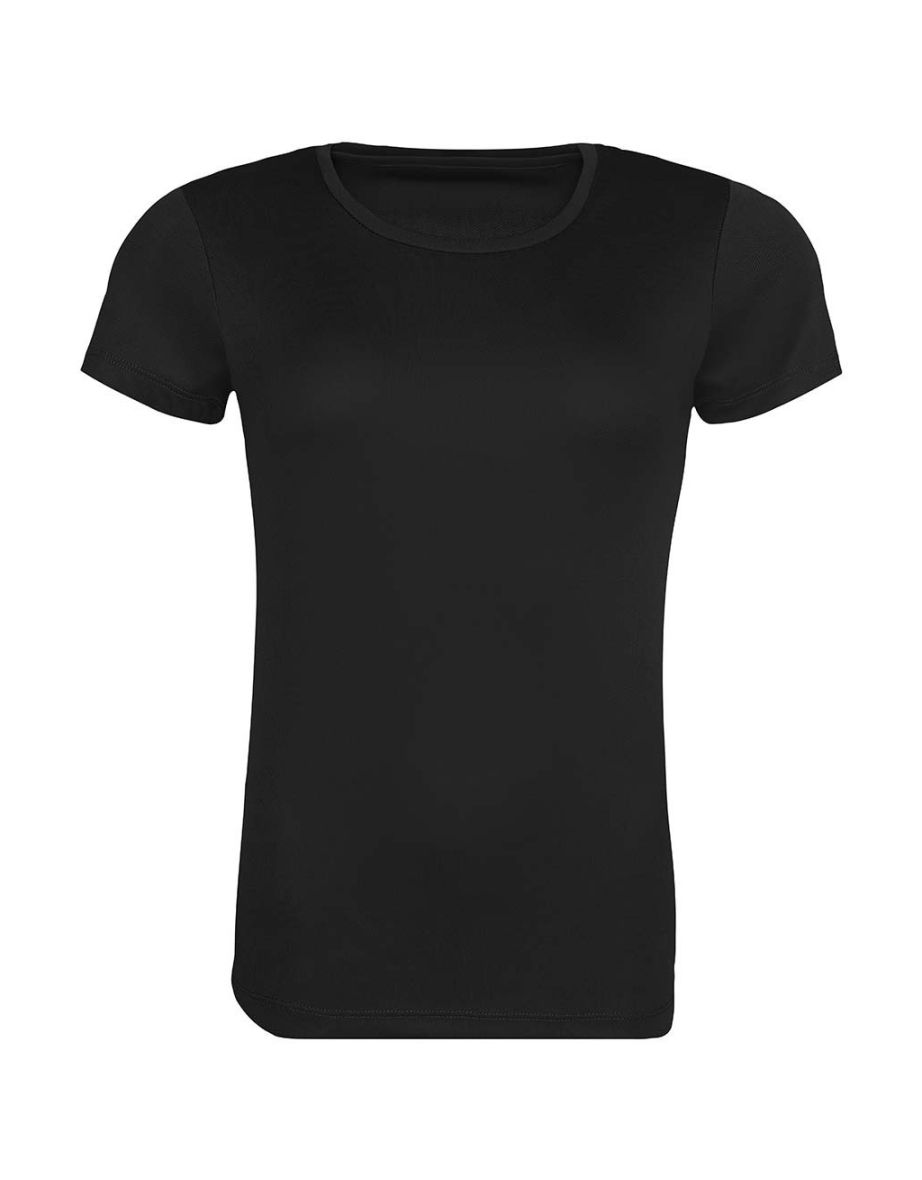 Awdis Womens/Ladies Cool Recycled T-Shirt - Black