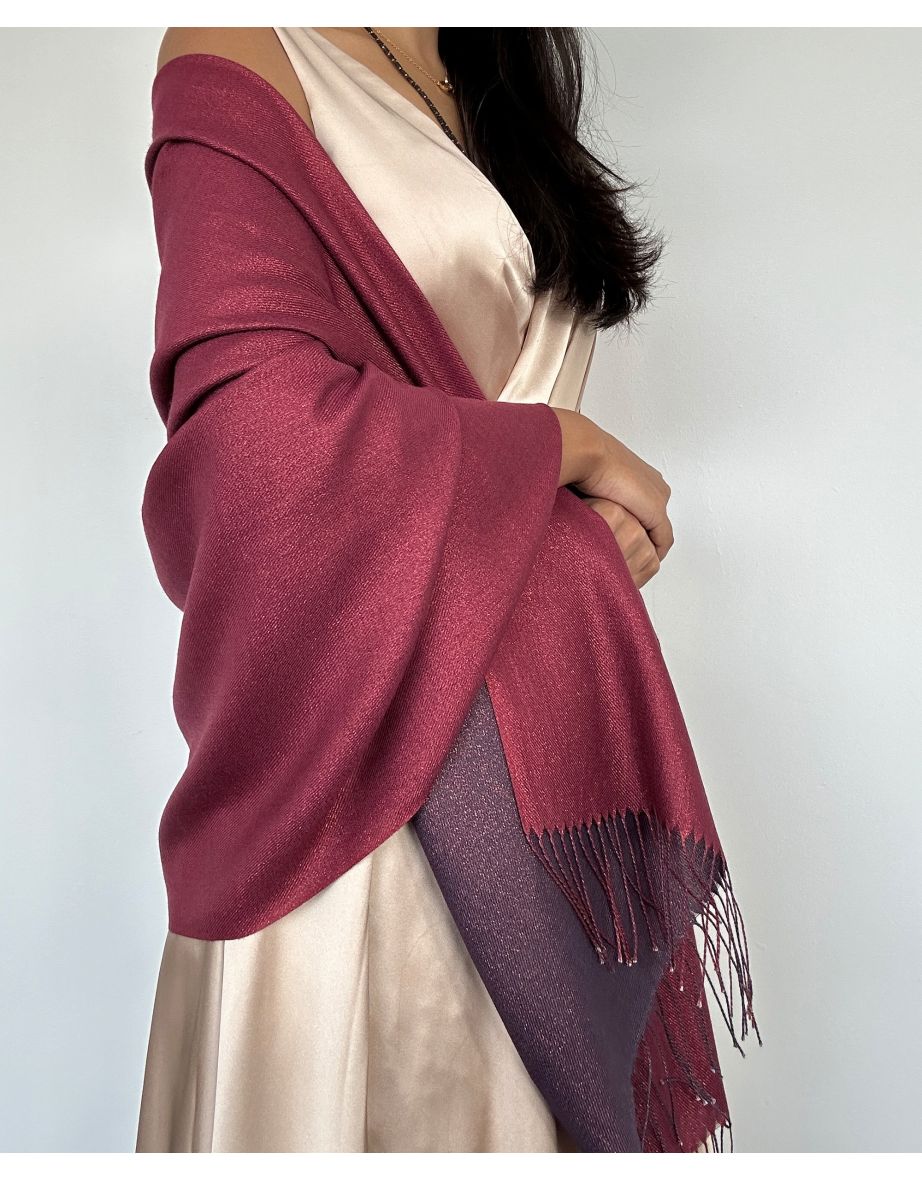 Shiny Lurexy Shawl Evening Shoulder Cover Up - 4