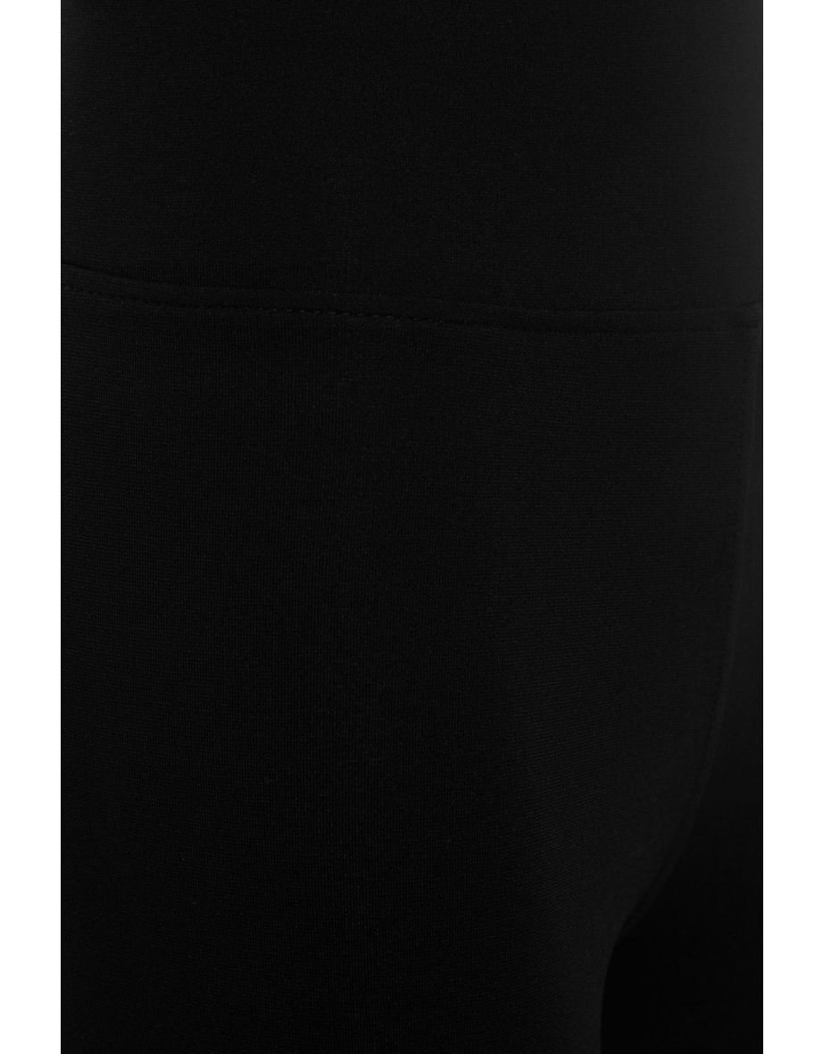 Leggings - Black - High Waist - 8