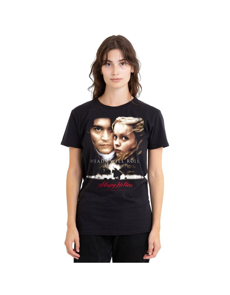 Sleepy Hollow Unisex Adult Heads Will Roll T-Shirt - Black