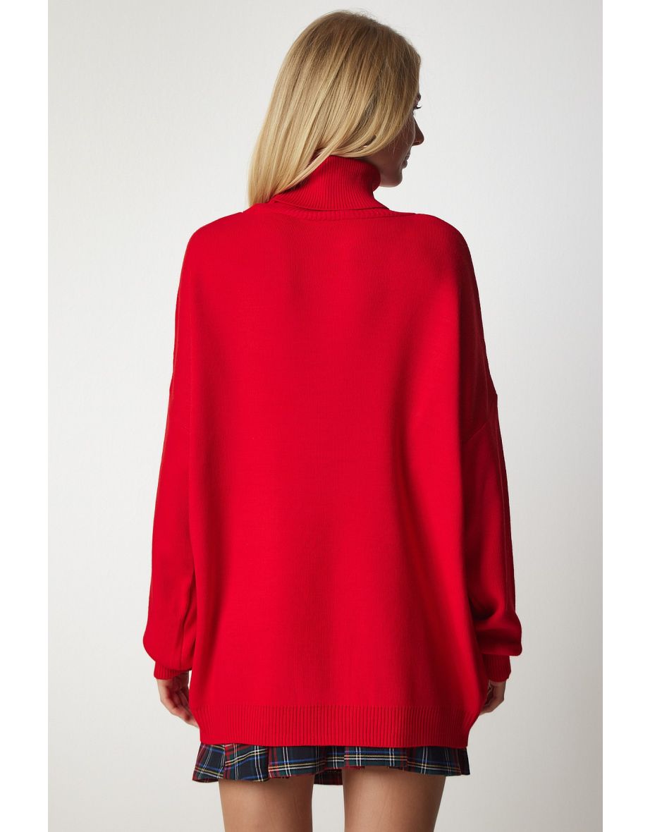 Red Knitted Sweater - 5