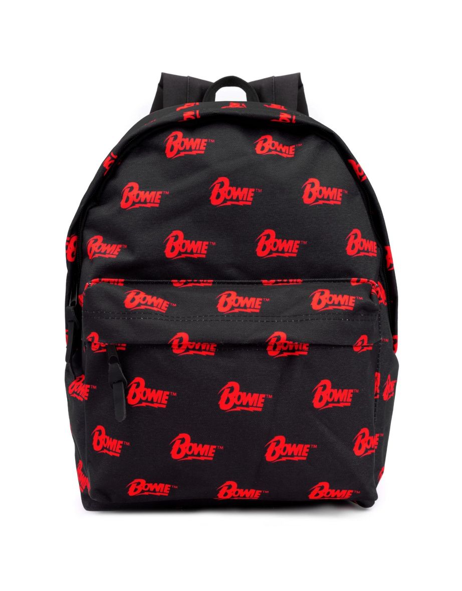 David Bowie Logo Backpack - Black/Red
