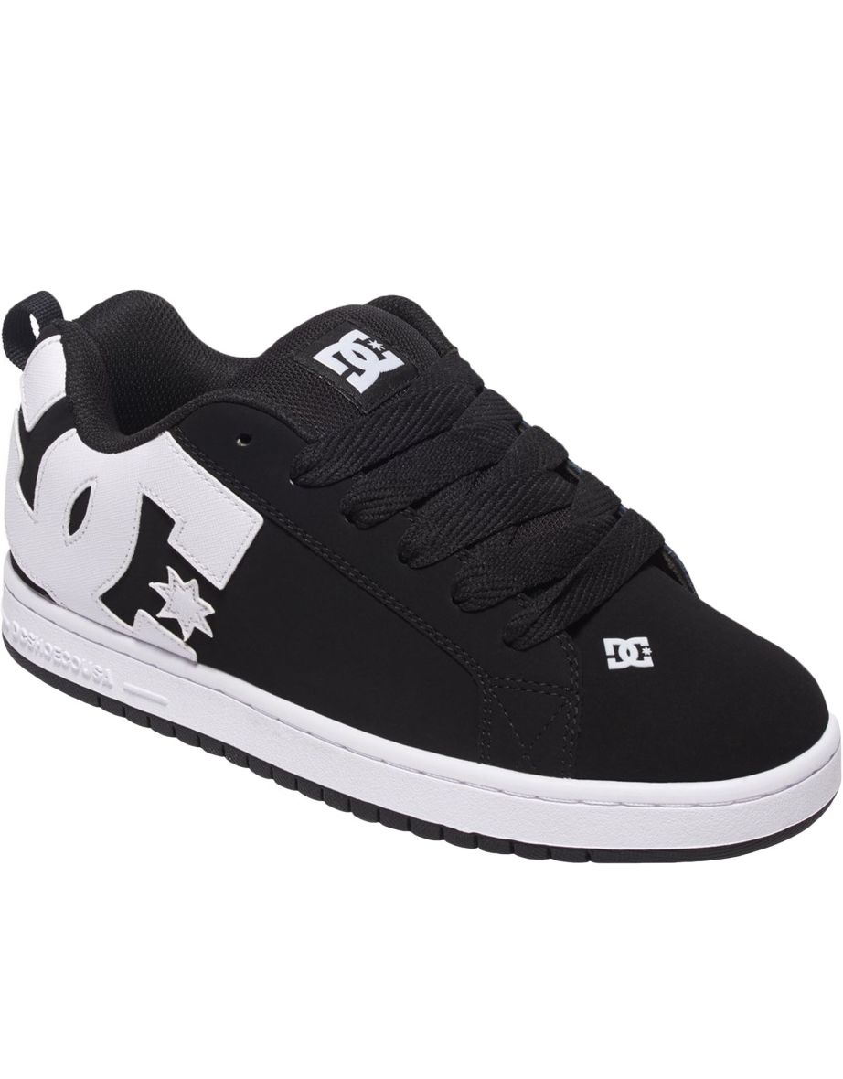 DC Shoes Mens Court Graffik Leather Low Top Skater Trainers Sneakers Shoes