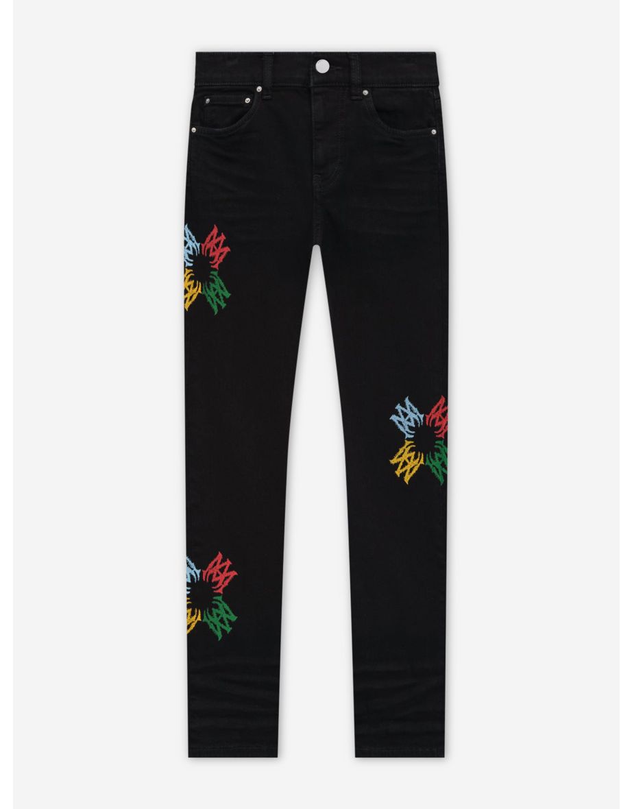 Amiri Kids MA Quad Scribble Jeans in Black