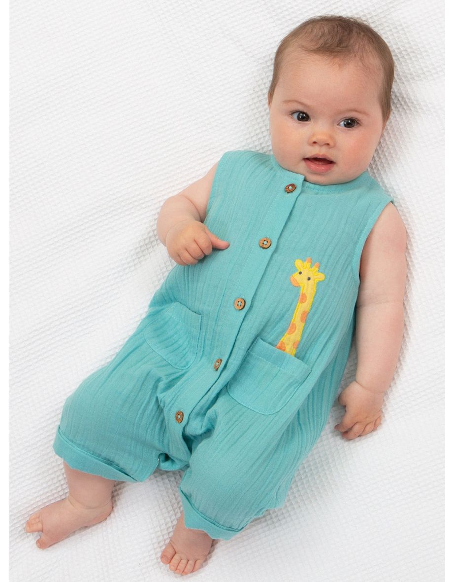 Hello giraffe dungarees