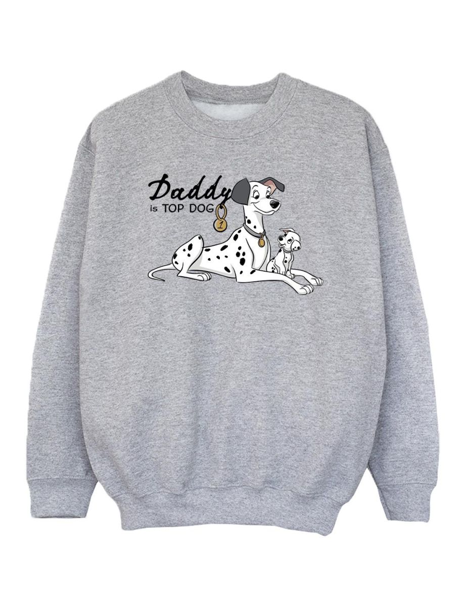 Disney Girls 101 Dalmatians Top Dog Sweatshirt - Sports Grey