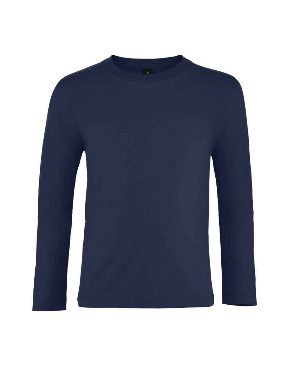 SOLS Childrens/Kids Imperial Long-Sleeved T-Shirt - French Navy