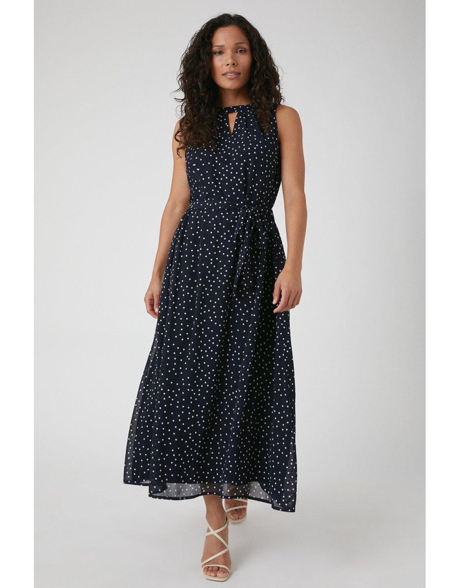 Deals wallis navy polka dot dress