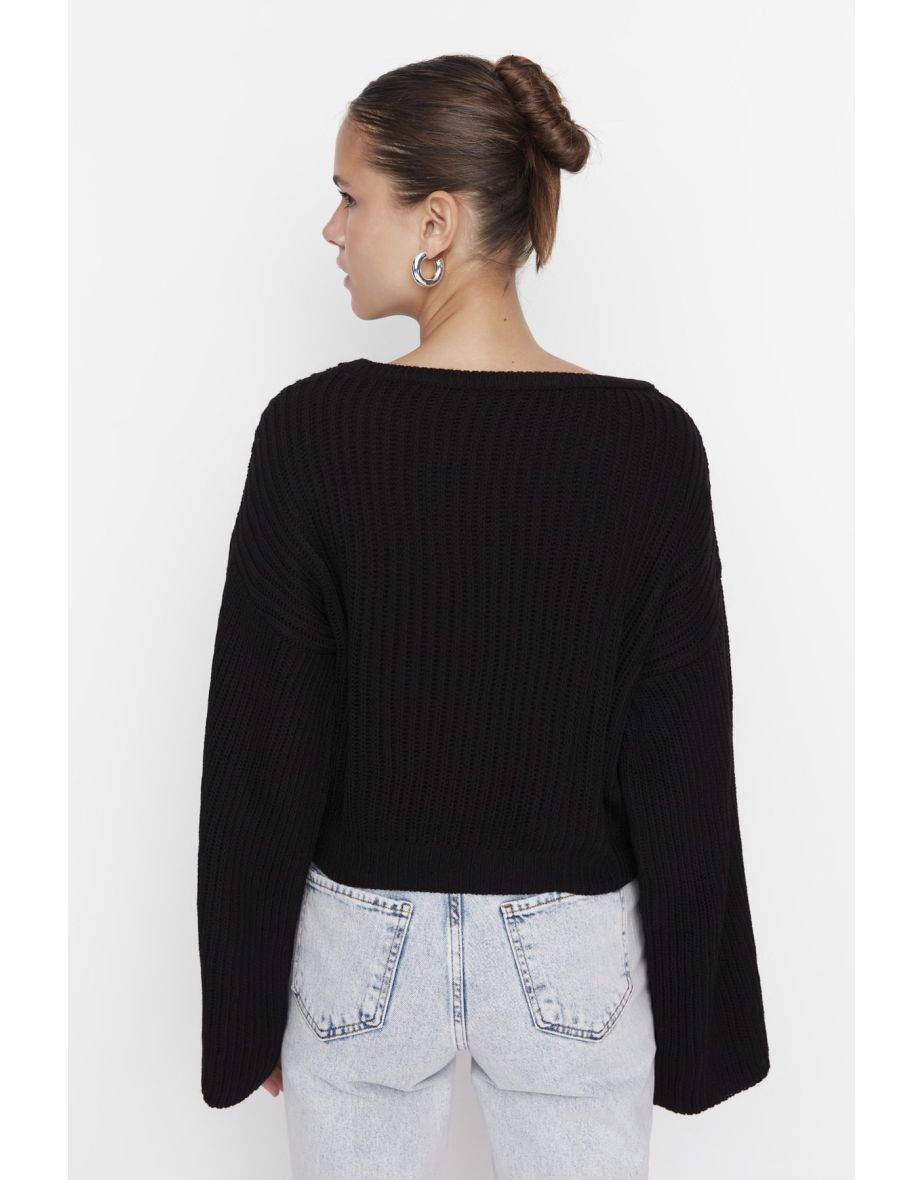 Sweater - Black - Oversize - 7