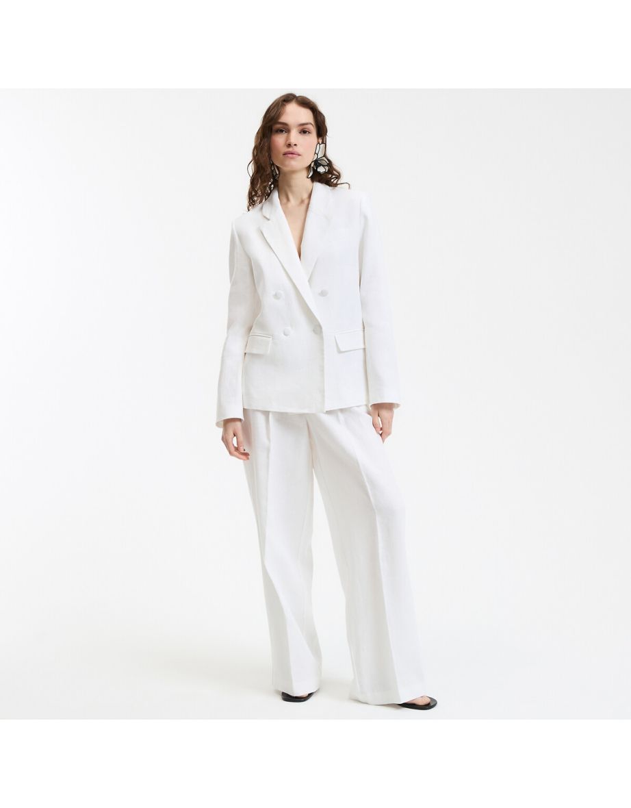 Signatures Josepha Wide Leg Trousers in Linen