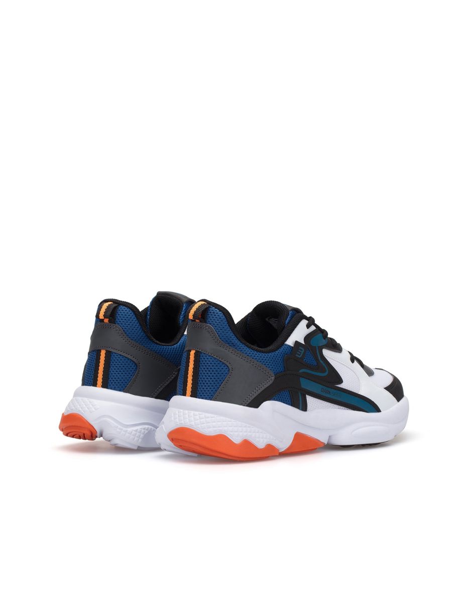 White Blue Men's Sneaker - 3