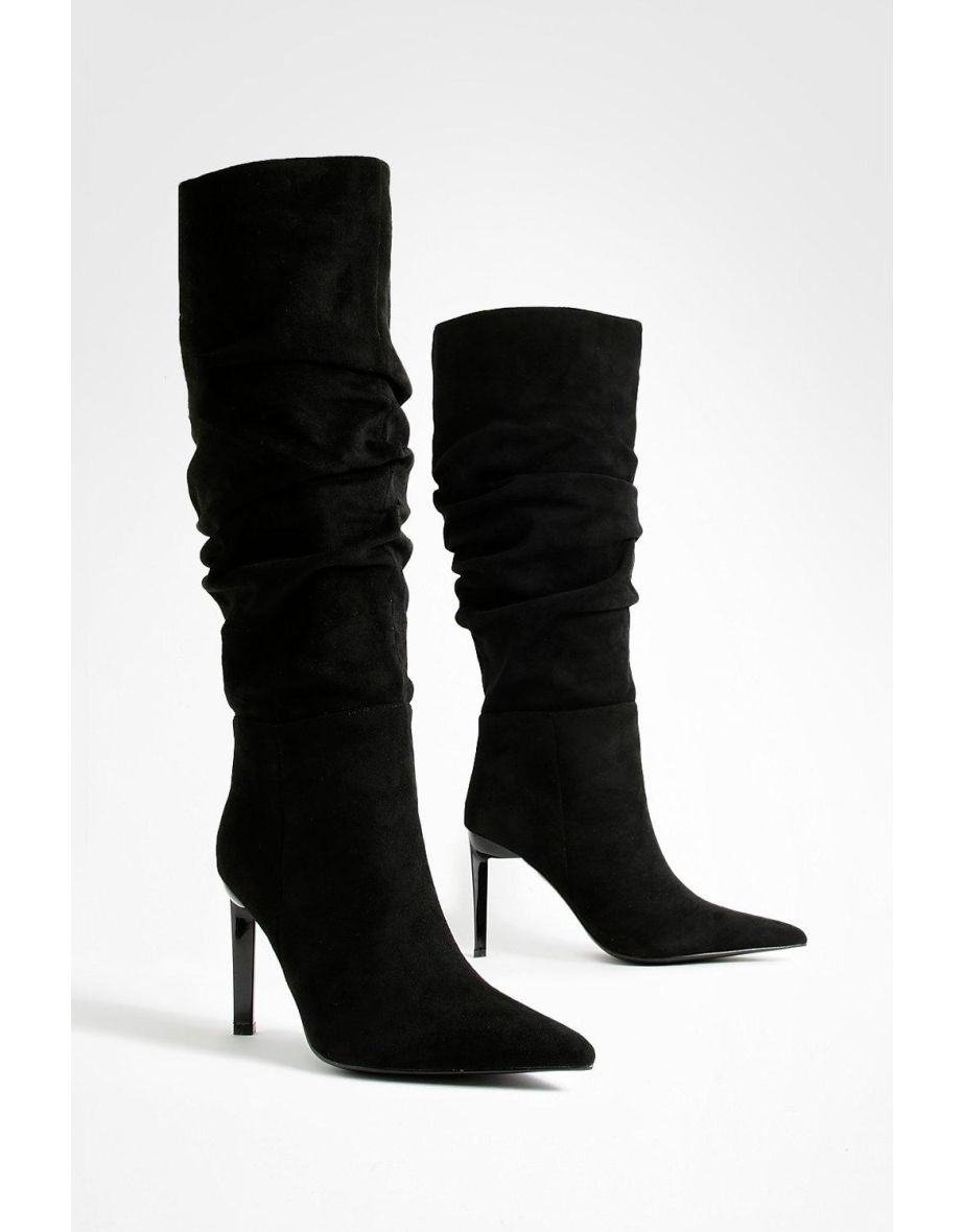 Ruched pointed hot sale toe boots