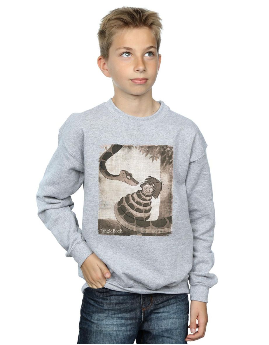 Disney Boys The Jungle Book Hypnosis Sweatshirt - Sports Grey