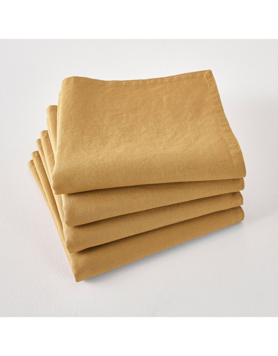 VICTORINE Best Quality Linen Napkins (Pack of 4)