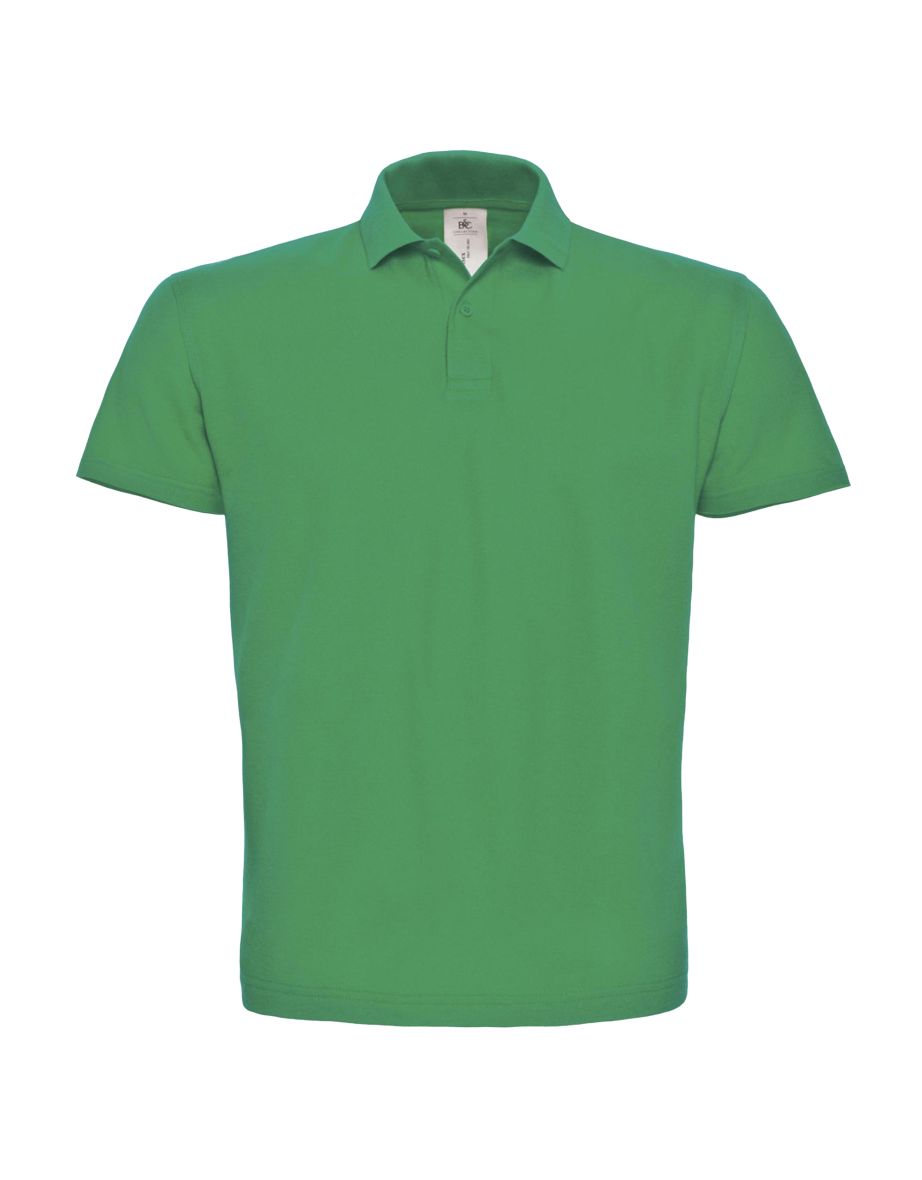 B&C ID.001 Mens Short Sleeve Polo Shirt - Kelly Green