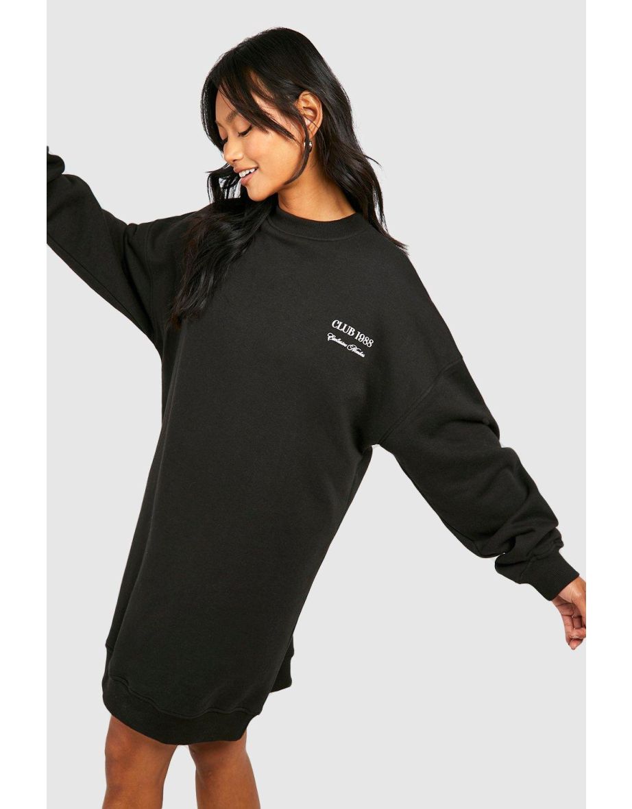 Club 1988 Sweat Dress - black