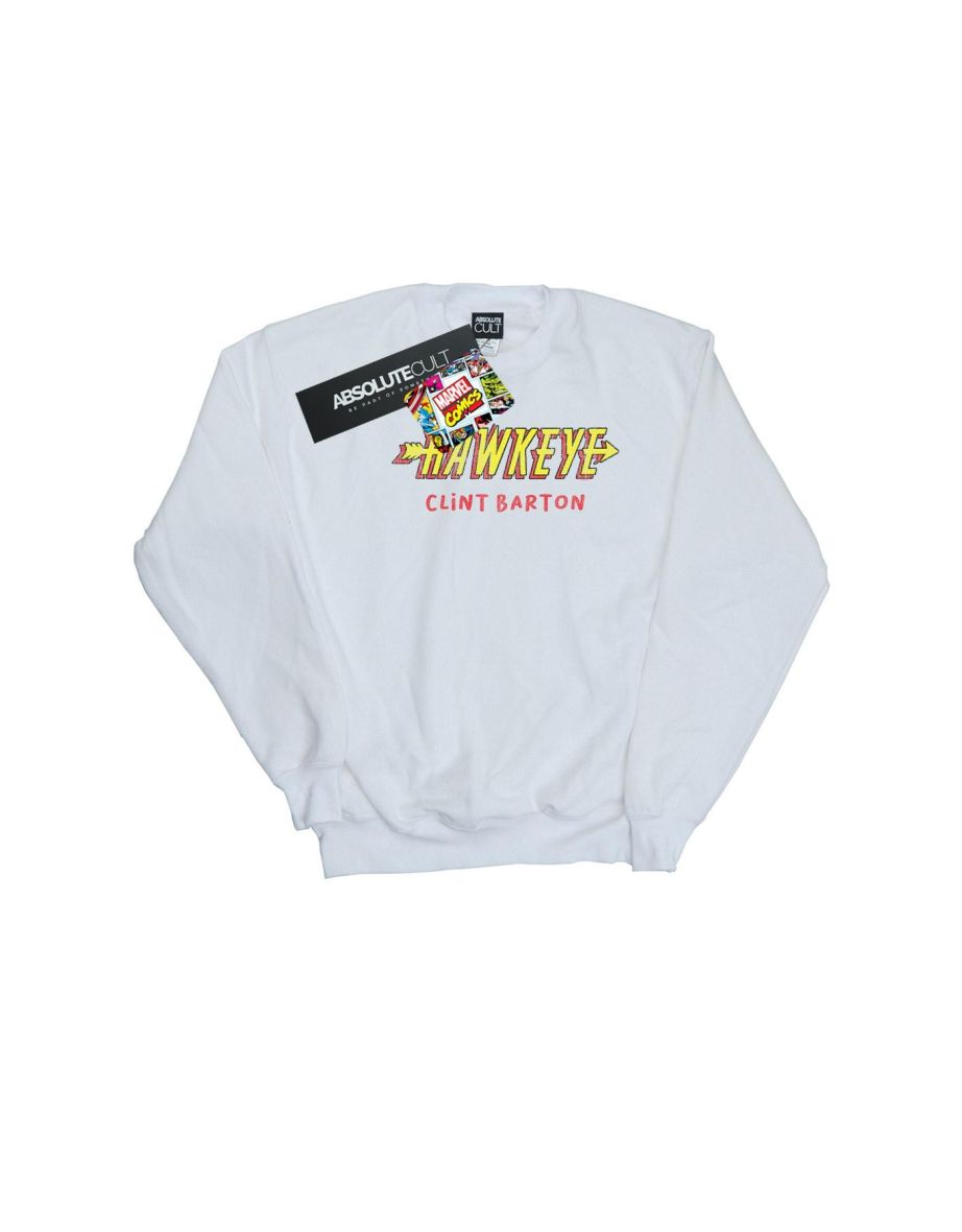 Marvel Boys Hawkeye AKA Clint Barton Sweatshirt - White