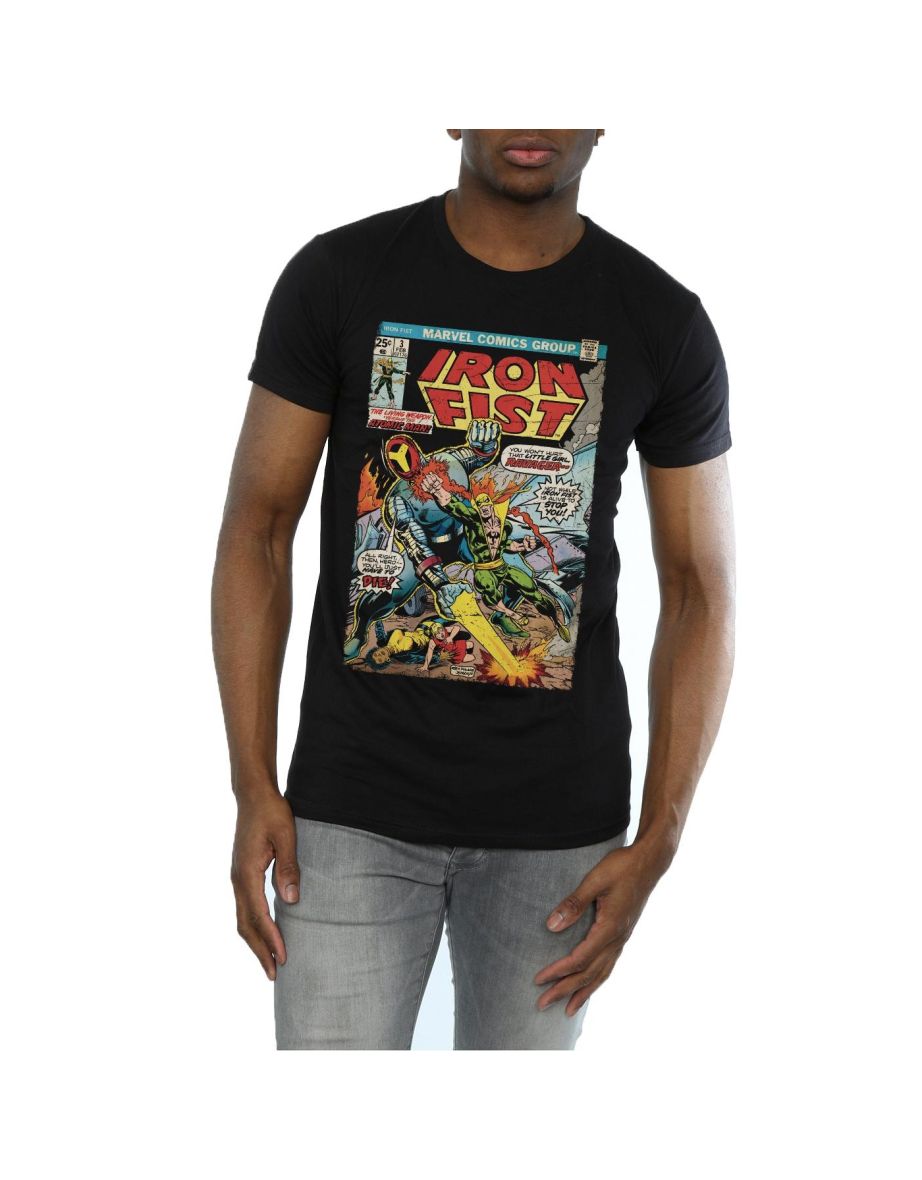 Marvel Mens Iron Fist Ravager T-Shirt - Black - 3