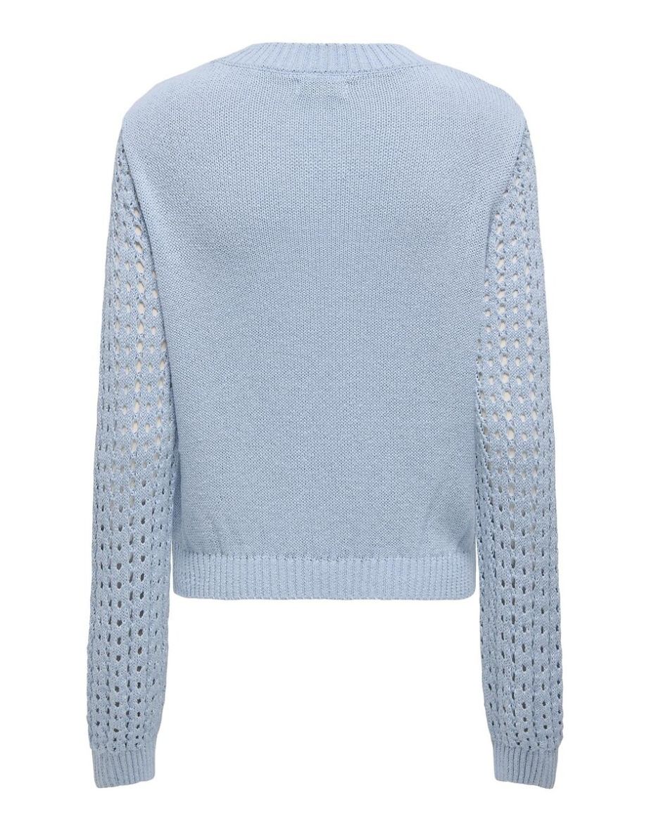 Openwork Crew Neck Jumper/Sweater - 1