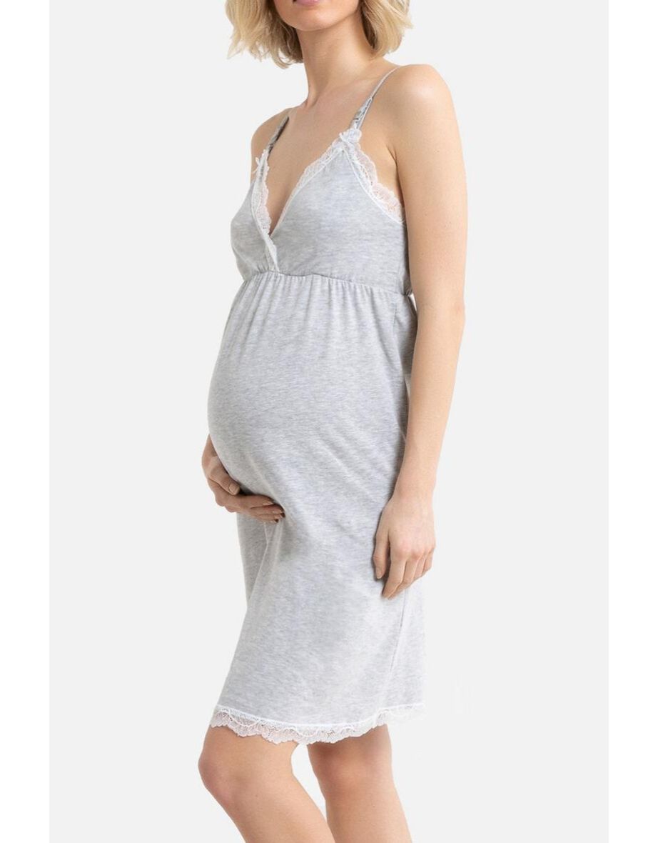 Cotton Mix Maternity/Nursing Nightie