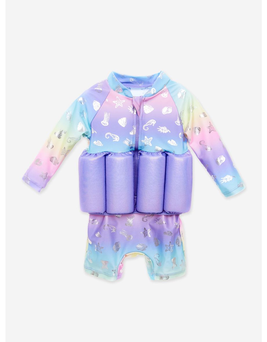 Soli Swim Baby Girls Float Suit in Multicolour