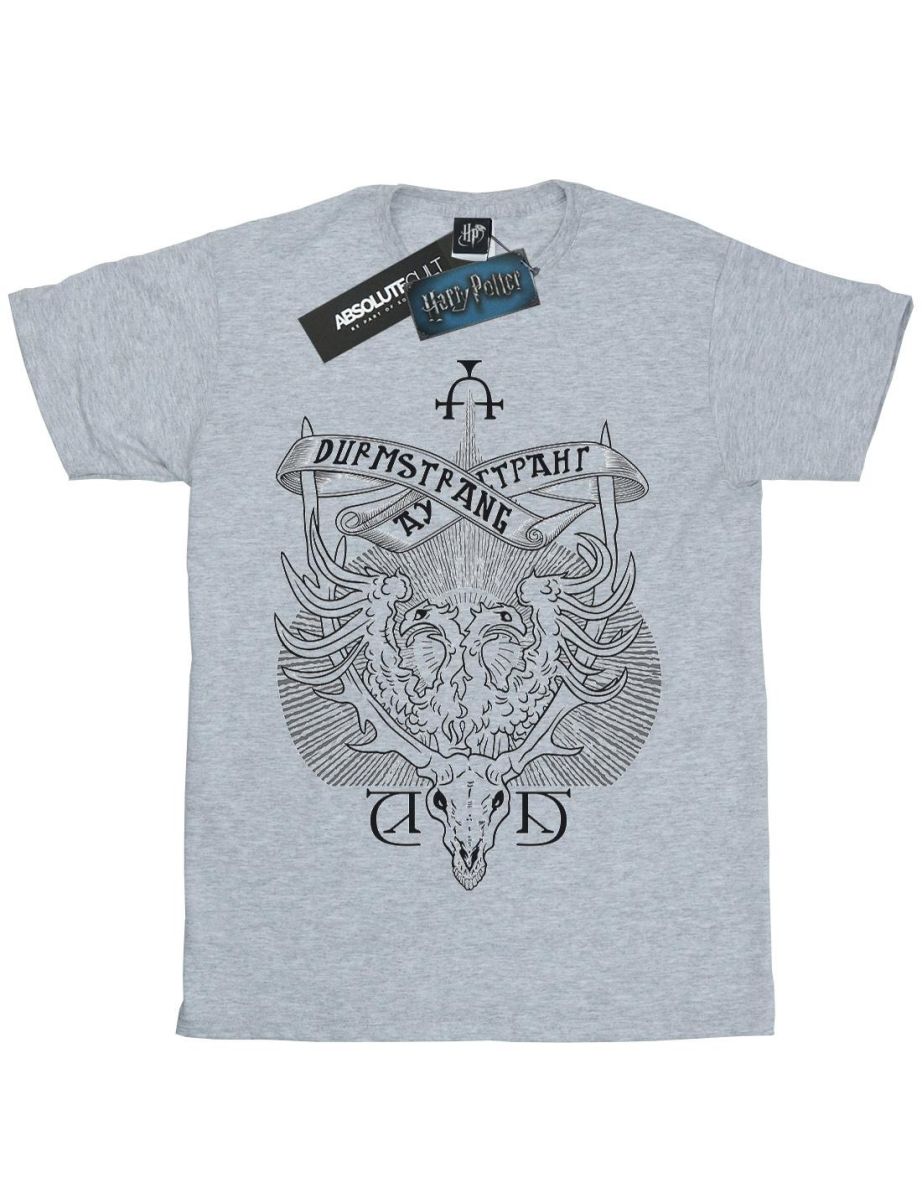 Harry Potter Boys Durmstrang Institute Crest T-Shirt - Sports Grey