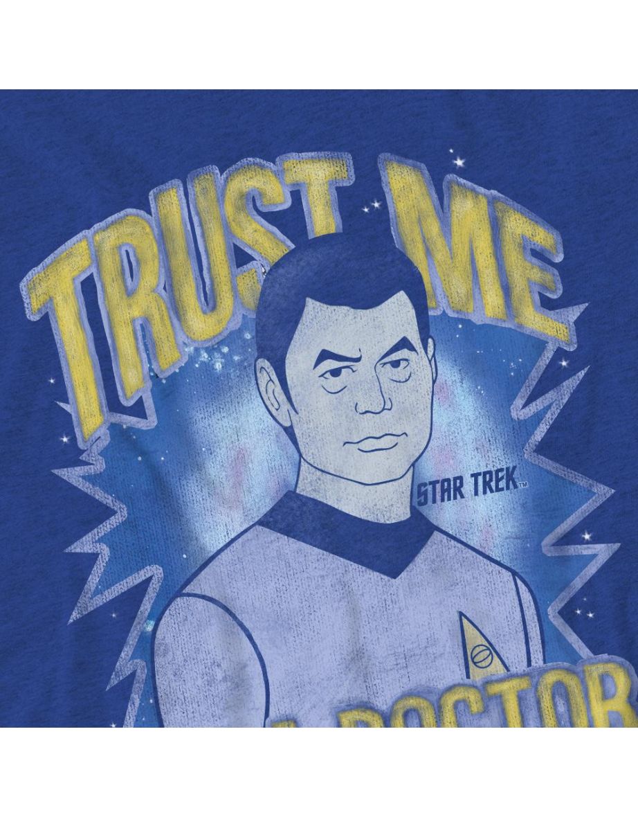 Star Trek Unisex Adult Doctor T-Shirt - Royal Blue - 3
