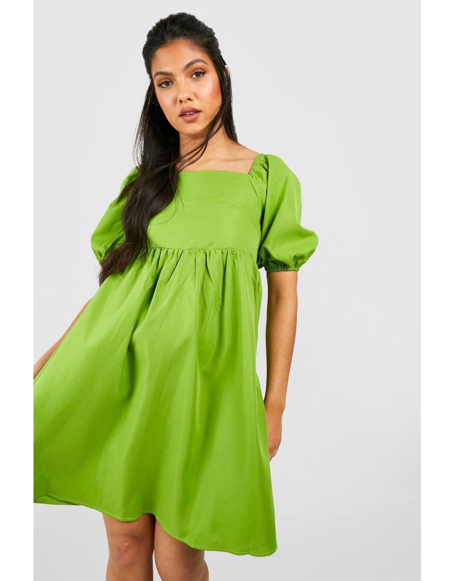 Puff sleeve smock clearance dress