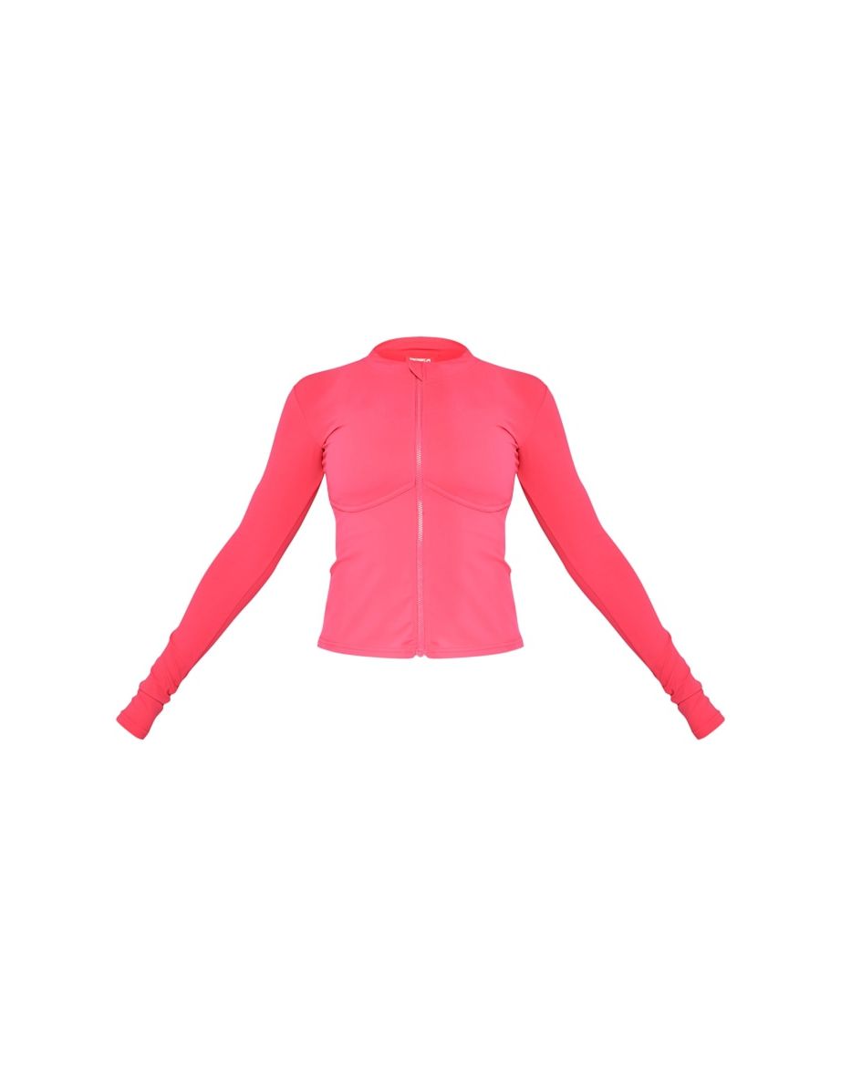 Shop PLT SPORT Raspberry Sculpt Under Bust Seam Detail