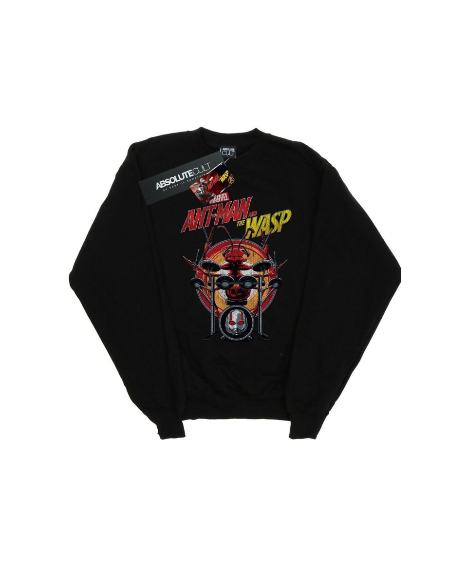 Marvel Girls Ant-Man And The Wasp Drummer Ant Sweatshirt - Black - 1