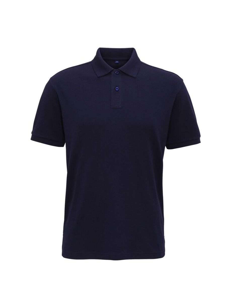 Asquith & Fox Mens Super Smooth Knit Polo Shirt - Navy
