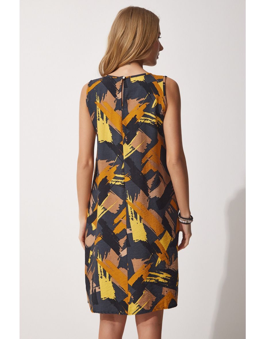 Patterned Summer Dress - 3