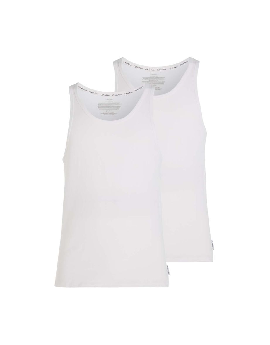 Men's Calvin Klein 2 Pack of Lounge Tank Tops in White